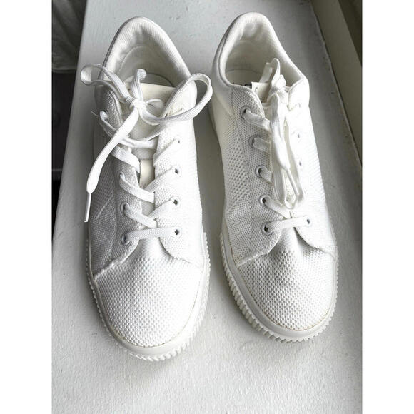 Splendid Shoes - SPLENDID Eco 8 M Womens White Liberty Toe Platform Athletic Sneakers Shoes